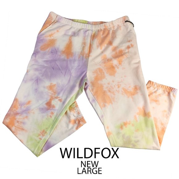 Wildfox Pants - NEW WILDFOX Tie Dye Joggers Sweatpants Large